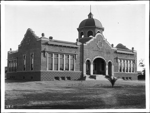 Front exterior of Anaheim Primary School, ca.1900