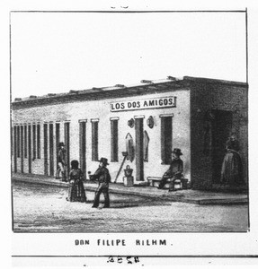 The store "Los Dos Amigos", 1857 (or 1870)