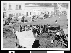 Open-air market in Mexico, ca.1905