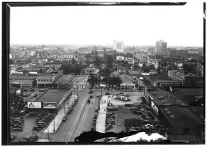 View north on Broadway from the Chamber of Commerce Building, 1927