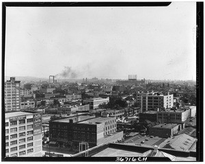 Panoramic view of Los Angeles from the Chamber of Commerce building, March 1927