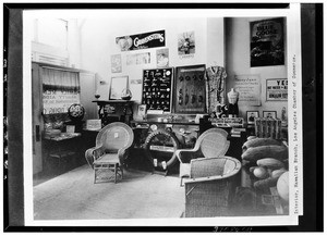 Interior view of the Hawaiian branch of the Los Angeles Chamber of Commerce