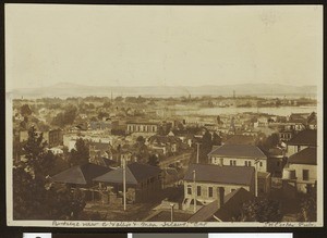 Bird's-eye view of Vallejo in Solano County, California, ca.1900