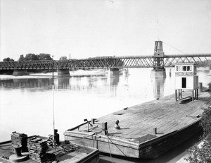 Southern Pacific Railroad bridge across the Sacramento River, ca.1900