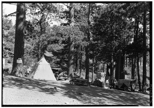 Tent in a campsite at Big Pines Recreational Camp