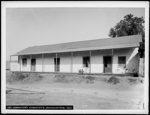 Avila or Abile adobe house, north Los Angeles Street and Alameda Street near the Plaza, 1896