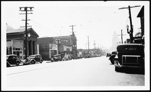 Southward view of Broadway from between Alpine Street and High Street, August 8, 1931