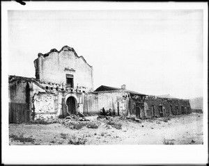 Ruins of Mission San Diego de Alcala (founded 1769), California, ca.1880