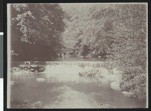 Little Falls waterfall in Los Gatos, California, ca.1900