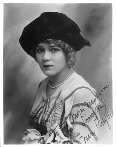 Portrait of Mary Pickford, signed