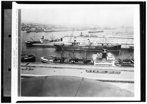 General view of Los Angeles Harbor from a water tower, October 20, 1928