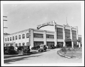 Front exterior view of the Robert Morton Organ Company, May 28, 1928