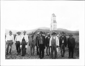 General Jose Pachito, Captain Pedro Pablo and other Captains at a meeting at Pala called by the U.S., July 1885