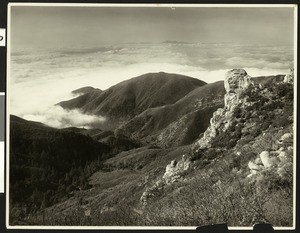 View of Sphinx Rock on Rim of the World Drive