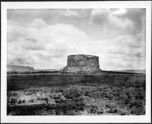 View of the Mesa Encantada from the North, New Mexico, ca.1900