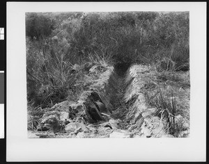 Ruined channel of an old San Diego Mission, ca.1900