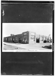 Exterior view of the Reo Motor Company warehouse in the Central Manufacturing District