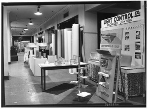 Housing exhibition in the basement of the Los Angeles Chamber of Commerce building, January 1938