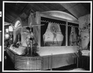 Orange display at the Los Angeles County Fair, 1929