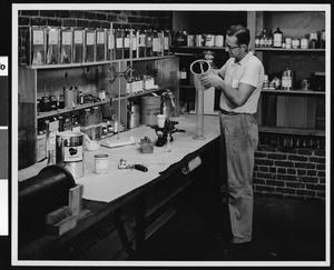 Worker at the Reed and Reese Incorporated plant in Pasadena, ca.1950