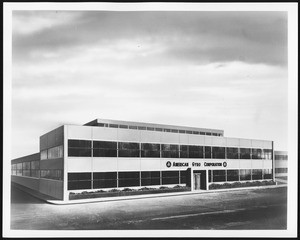 Exterior view of the American Gyro Corporation Building in Los Angeles, 1900