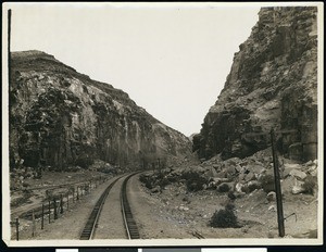 A view of a railroad, Nevada