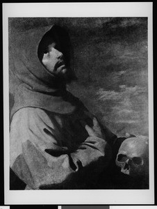 The painting "The Ecstasy of St. Francis", by Francisco de Zurbarán, ca.1900