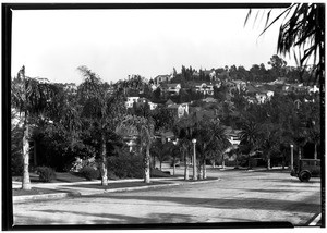 View of hillside houses on Odin Avenue in Hollywood, March 11, 1930