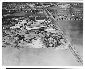 Aerial view of Goldwyn Studios, Culver City, 1919