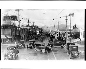 View of Western Avenue and Beverly Boulevard, ca.1924