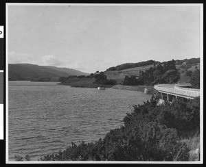 View of Crystal Springs Lake, San Mateo County, 1937