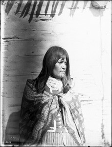 Portrait of a Mojave Indian matron, ca.1900