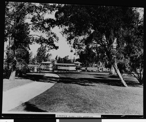 Eastlake Park, showing buildings along a lake