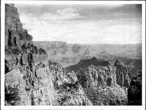 View from halfway down the Grand View Trail, Grand Canyon, Arizona, 1900-1930