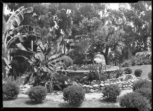 Old fountain at Rancho La Merced in Montebello