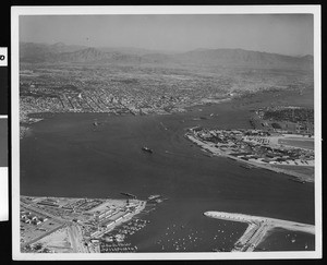 Aerial view of the Port of San Diego, 1952