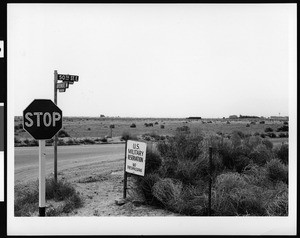 Proposed site of the Palmdale Airport near a military reservation, July 6, 1970