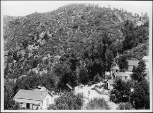 Martin's camp on the old trail on Mount Wilson, California, ca.1890