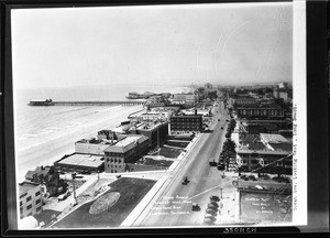 View of Ocean Avenue in Long Beach, looking west from the Cooper Arms Building, October 1929