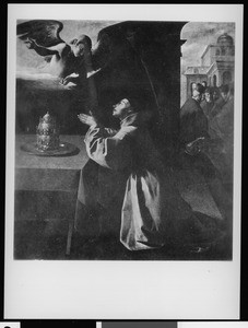 The painting "The Prayer of Saint Bonaventura", by Francisco Zurbaran, ca.1598-1662