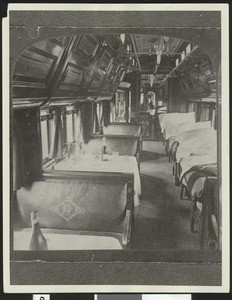 Combination sleeping berth/commissary of the Pullman Palace Car "Gem", ca.1880