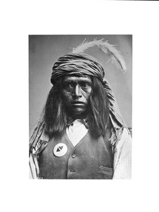 Portrait of an Apache Indian scout, ca.1880