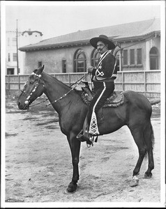 Angel Yorba in the San Francisco Admissions Day Parade, 1927