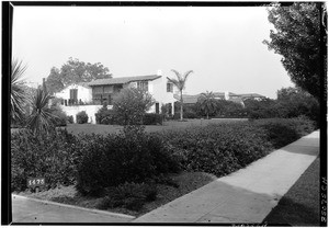 Exterior view of a Spanish-style house at 1475 Lombardy Road in Pasadena, June 11, 1929