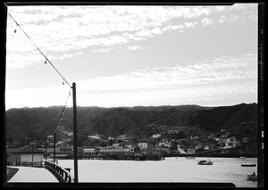 View of a town along a pier