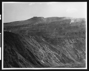 View of a copper mine at Bingham near Salt Lake City, Utah