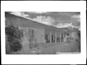 South veranda at Camulos Ranch, Ramona's home, Ventura County, 1885