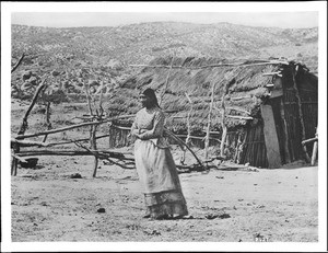 The Indian girl Ramona, at her home near San Jacinto, Riverside County