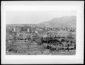 Plaza at El Paso, Texas, December 1885