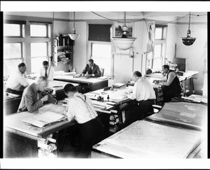 Interior view of the Department of Public Works office in Venice